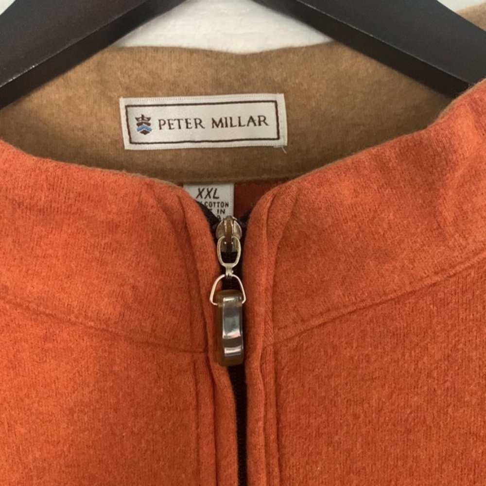 Peter Millar Pullover Jacket 100% Cotton Size Xl - image 5